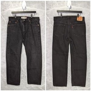 LEVI’S 505 Black Regular Fit 36x32